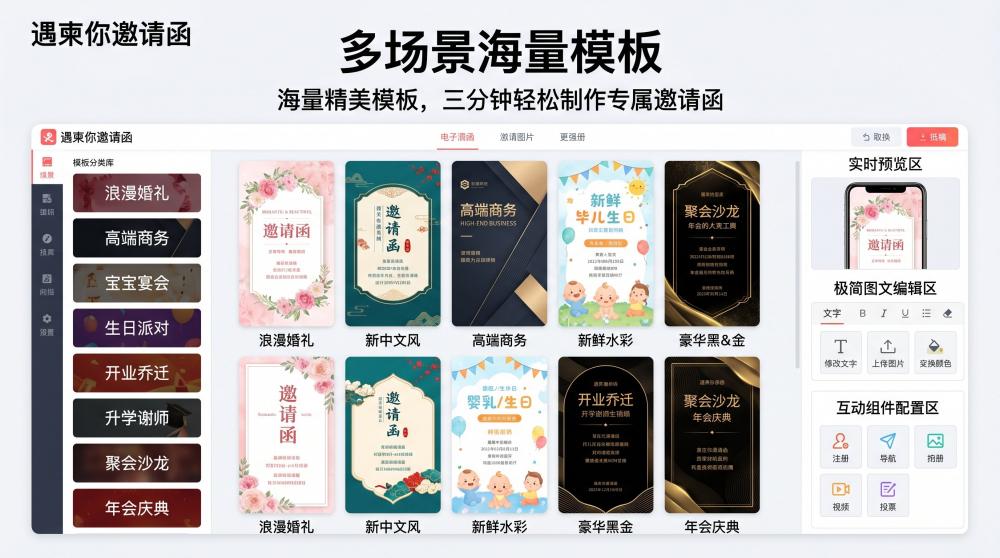 5分钟速成高颜值电子邀请函！新手也能零成本做出高级感